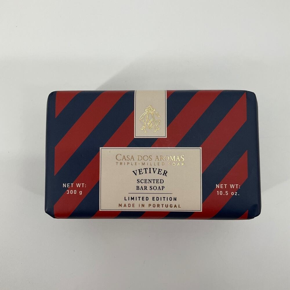 Casa Dos Aromas Vetiver Scented Bar Soap 300g Limited Edition Made in Portugal